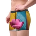 thumbnail image 2 of Fuzoiu Bright Pink Chair Print Men's Ultra Breathable Underwear,No Riding Up Boxer Briefs with ComfortFlexible Waistband-Small, 2 of 5