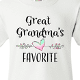 thumbnail image 4 of Inktastic Great Grandmas Favorite- Heart Great Grandchild Youth T-Shirt, 4 of 5