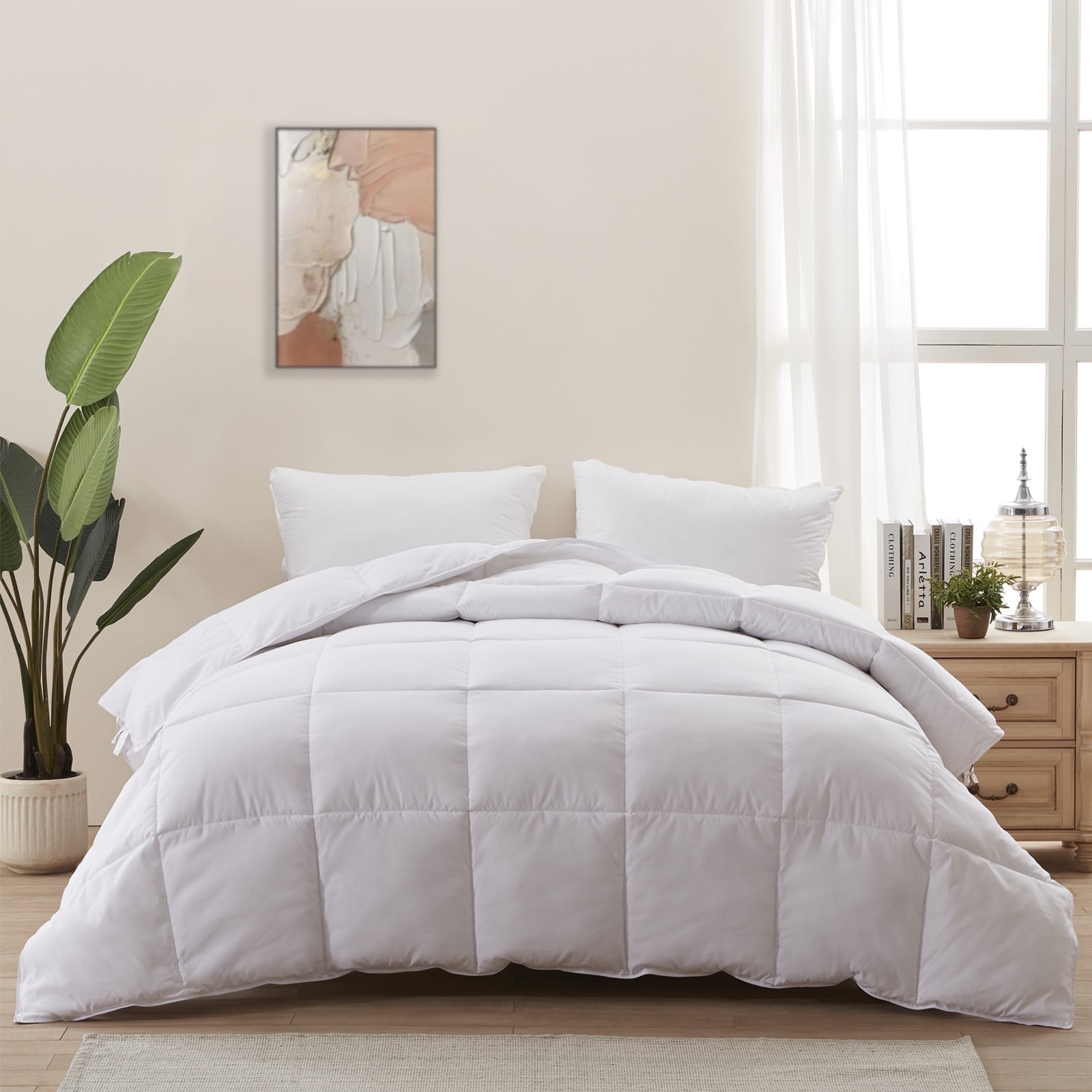Accuratex Bedding Duvet insert - Fluffy Down Alternative comforter,400gsm Winter Duvet Insert-Queen