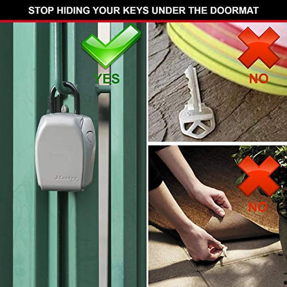 Master Lock 5414D Heavy Duty Key Lock Box, Zinc, Portable