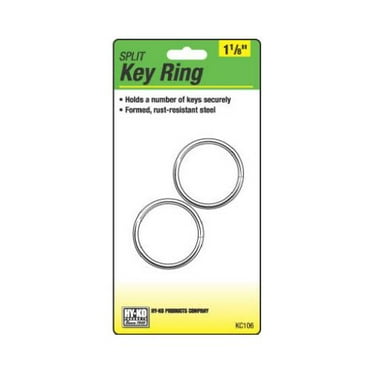 Hy-Ko Products KC106 2 Pack, 1.62 in. Split Key Ring - Pack Of 5