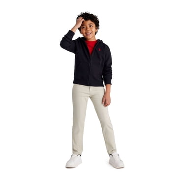 U.S. Polo Assn. Boys Fleece Zip-Up Hoodie, Sizes 4-18