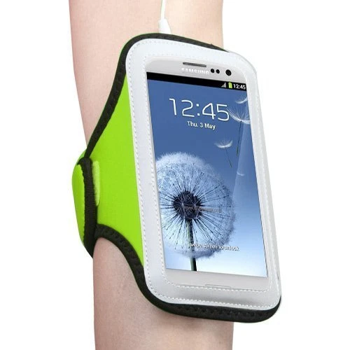 Green Sports Universal Armband Pouch Case Dell Venue Gsm Phone 3G Android