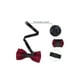 thumbnail image 3 of CORBATA DE PAPA INSPIRE CHIC, CORBATA FORMAL PARA HOMBRES, PREATADA, AJUSTABLE, COLOR ROJO VINO, 3 of 5