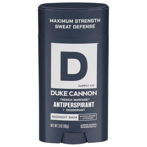 Duke Cannon Trench Warfare® Antiperspirant Deodorant Stick, Midnight Swim, 3 oz