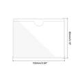 thumbnail image 2 of Unique Bargains 3' x 4' Self Adhesive Index Card Pockets Plastic Label Holder Sticky Pocket Sleeves, Clear 30 Pack, 2 of 6