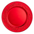 thumbnail image 1 of Holiday Time 13-Inch Embossed Charger Red, 1 of 1