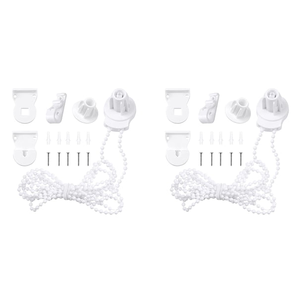 2X Kit de Accesorios para Persianas Enrollables, Soportes para Persianas Enrollables con Cadena de Cuentas