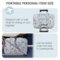thumbnail image 6 of WANDF Spirit Airlines Personal Item Bag 18x14x8 Carry-On Luggage,Floral Travel Duffel Tote Bags for Women - 25L Waterproof Gym Bag, Weekend  Overnight Organizer(Sky Blue Flower), 6 of 8