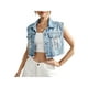 thumbnail image 3 of SAYOO - Abrigo corto para mujer, manga larga/sin mangas con borlas decorativas, chaqueta corta con botones, estilo casual de calle, prendas de vestir exteriores SAYOO  XS S M L, 3 of 8