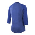 thumbnail image 3 of Women's Majestic Threads Heathered Royal Los Angeles Rams Super Bowl LVI Champions Roaring Success Tri-Blend 3/4 Sleeve, 3 of 3