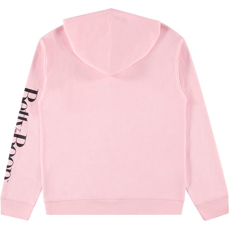 Betty Boop Ladies Sweatshirt, Graphic Betty Boop Hoodie Sweatshirt Light  Pink - XL 