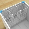 thumbnail image 1 of Shisuyan Chest Freezer Organizer: Freezer Organization Divider Metal Wire Partition Container Storage Basket For Food Categorization, 1 of 8