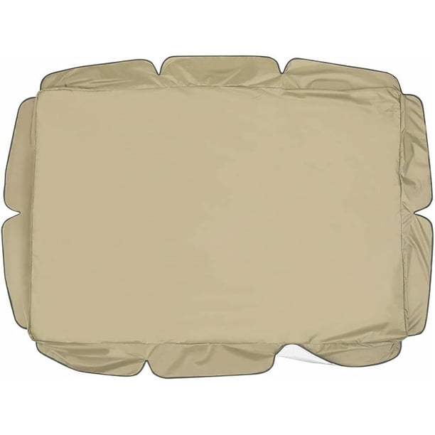 FloreceBien Balan?oire de jardin en plein air auvent couverture supérieure balan?oire étanche hamac auvent toit auvent remplazo balan?oire chaise auvent ( Material : F_195x125x15cm )