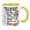 Yellow, variant on Neil Tasmanian Animal Pun Ceramic Mug,Multi‑Color Inner & Handle Hand‑Drawn Marine Print Glossy Ceramic,Relaxing Humor Theme for Coffee Tea Hot Cocoa Daily Gifting,1‑Pack