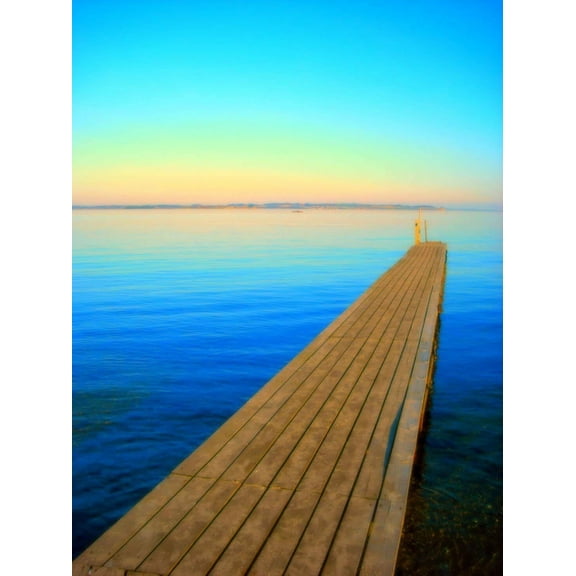 A Long Pier - CANVAS OR FINE PRINT WALL ART PRINT