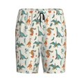 thumbnail image 4 of Wukai Summer Dinosaur Men’s Short Pajama Pants With Pockets Soft Sleep Pj Shorts for Men-Large, 4 of 6