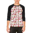 thumbnail image 1 of Halloween Zombie Motif Éléments T-Shirt Raglan pour Hommes, 1 of 2