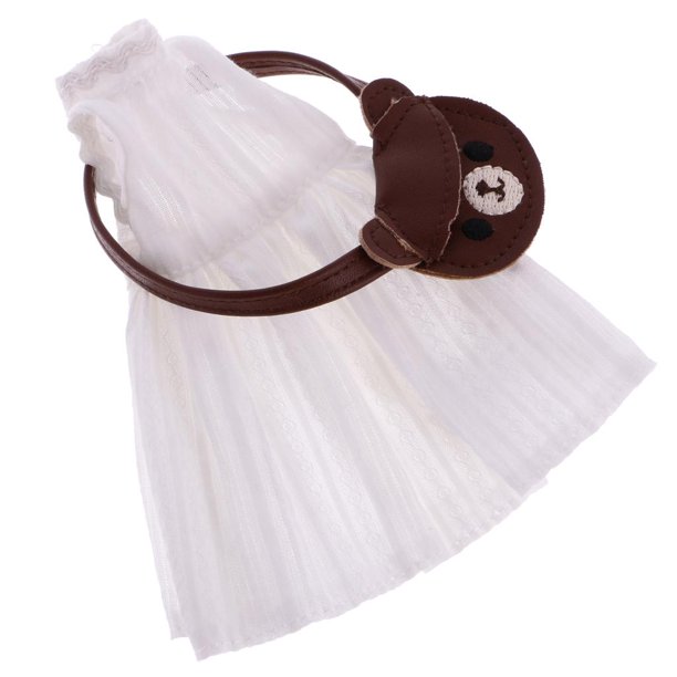 Vestido de la muñeca Bolso Sin Mangas Lindo Del Vestido + De Hombro Para La Ropa De La Muñeca Del Blythe De 12 '' Marrón marrón Fanmusic Vestido de la muñeca