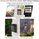 thumbnail image 4 of Matsuzay Luz de pared con energía solar IP54 Brillo a prueba de agua Lámpara de pasarela Paisaje de jardín para Patio Parque Calle Balcón Iluminación y accesorios Tipo 2, 4 of 6