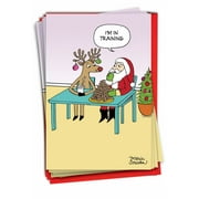Pack of 12 Christmas Greeting Cards (1 Design, 12 Cards) - Cookie Training