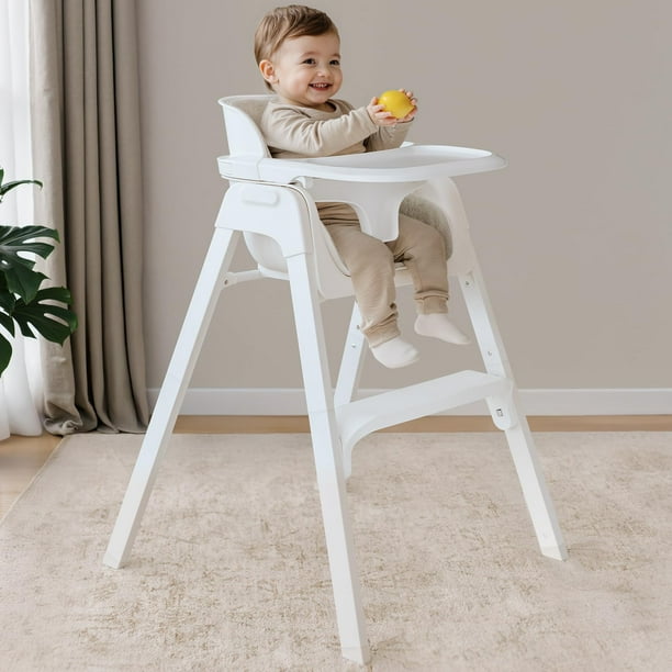 Silla Alta para Bebé Fodoss Plegable con Cojín Impermeable