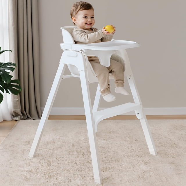 Silla Alta para Bebé Fodoss Plegable con Cojín Impermeable