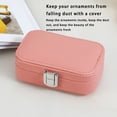 thumbnail image 4 of Estuche para joyas Wosthever Caja hermosa delicada Portátil Gran capacidad Soportes para pendientes multifuncionales Collar para el hogar Almacenamiento y organización del hogar Blanco 12*7.5*4 cm, 4 of 6