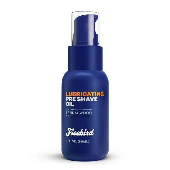 Freebird Pre Shave Oil for Men - 30mL Natural Sandalwood for Enhanced Smooth Shaving Experience