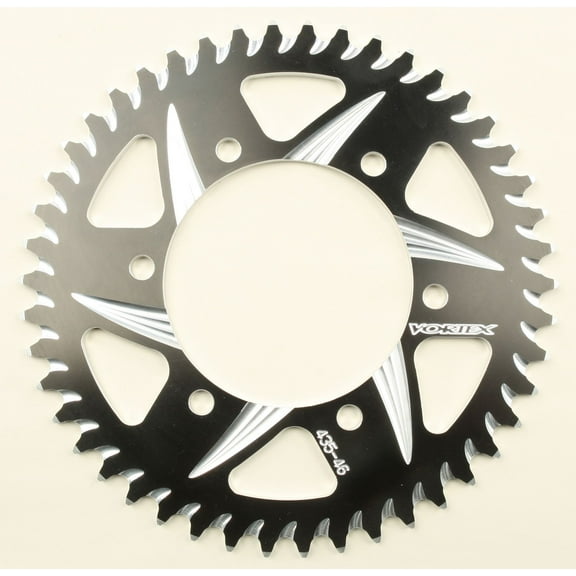 Black 46-Tooth 520-Pitch Rear Sprocket