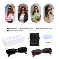 thumbnail image 7 of TINHAO 2 Pairs Sunglasses for Women Men Trendy Retro Rectangle Sunglasses with Polarized UV 400 Protection Party Sunglasses, 7 of 7