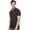 Black, variant on Men's Slim Fit Short Sleeve Polo Shirt with Applique, White/Black, Medium