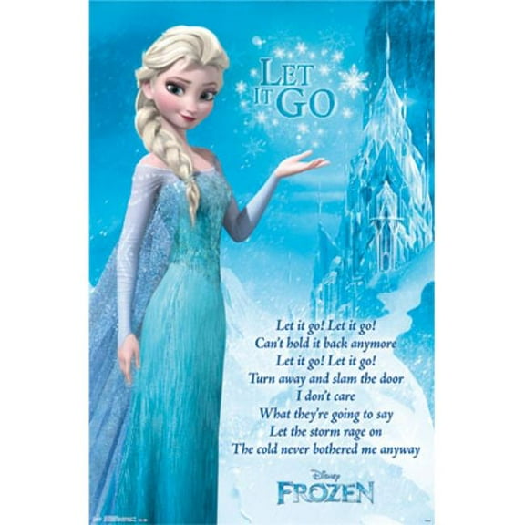Frozen - Let It Go Lyrics Poster Print