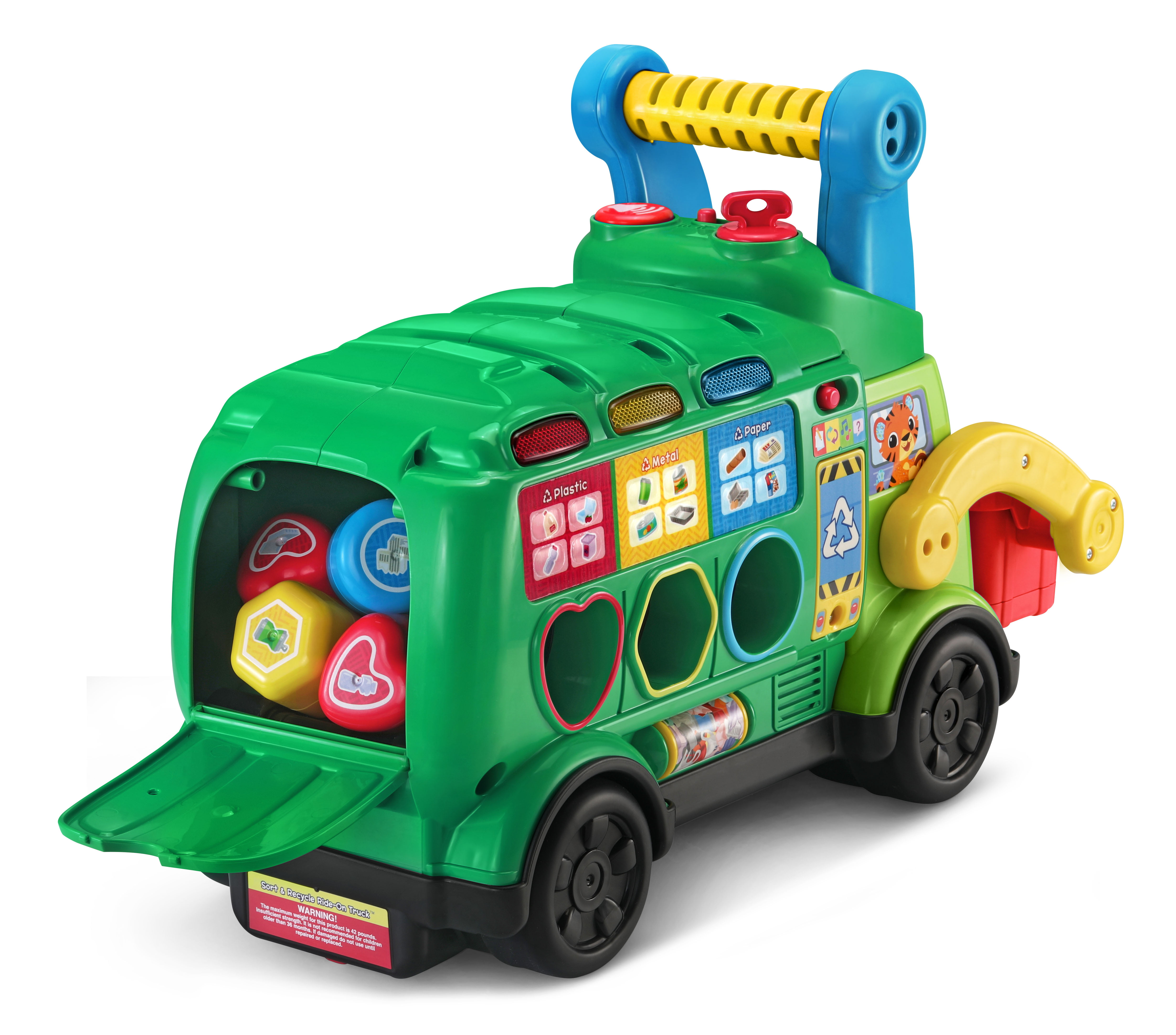 VTech® Sort & Recycle Ride-On Truck™ with Six Blocks and Sorting Bins