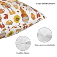 thumbnail image 3 of Yiaed Gnomes Autumn Harvest Print Pillow Covers Super Soft Decorative Square Throw Pillow Covers Case Cushion Covers for Sofa Couch Bedroom Car Decor（No pillow core）-20"x20", 3 of 7