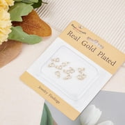 1 Box 12Pcs Love Heart Lobster Clasps 18K Gold Plated Lobster Claw Jewelry Bracelet Clasps Connector with Jumping Ring for DIY DIY Craft Jewellery Chains Making Claps Hole: 2.5mm
