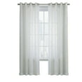 thumbnail image 3 of Habitat Boucle Sheer Premium Stylish and Functional Grommet Curtain Panel 52" x 95" White, 3 of 6