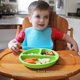 thumbnail image 3 of Wee Sprout - Platos 100 % de silicona para niños pequeños, juego de 3, platos divididos para bebés, no tóxicos, sin BPA, aptos para lavavajillas y microondas, antideslizantes e irrompibles, platos de silicona para niños con separadores Ormromra WMZL-701-2, 3 of 5