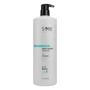 SOBE LUXE - Brazilian Keratin Smoothing Treatment, Blowout Straightening System for Dry and Damaged Hair, 32 Oz, Acai Berry - Forte, Sulfate Free - Eliminates Curls and Frizz, All Hair Types