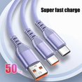 thumbnail image 5 of Flexible Charging Cable Simultaneous Charging Cable Double Charging Cable Super Fast Charging Cable for Two Devices, 5 of 5