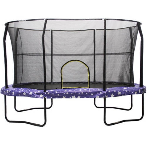 JumpKing Oval 8' x 12' Trampoline, with Enclosure, American Pad