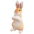thumbnail image 2 of MORESEC under $5 Plush Bunny ToySoft Fluffy White Rabbit Stuffed Animal Plush Doll, Realistic Simulation Bunny Toy for Kids Girls Birthday Gift, Cuddly Comfort Animal for Bedroom Decor, 2 of 3