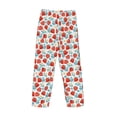 thumbnail image 3 of Vsdgher Strawberries Print Mens Pajama Pants Sleep & Lounge Pants, PJ Bottoms With elastic waistb and Pockets, 3 of 5