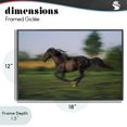 thumbnail image 4 of Stupell Industries Rustic Lodge Dashing Camargue Racehorse Black Framed Giclee Art, 18 x 12, by Scott Stulberg, 4 of 8