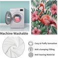 thumbnail image 4 of Flamingo Throw Blanket Gifts for Women, Tropical Flamingo Blankets for Living Room Home Decor, Cozy Flannel Flamingo Plush Throws 50"x60", 4 of 5