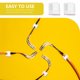 thumbnail image 5 of Abrazaderas adhesivas para cables, organizador de cables, de plástico blanco, autoadhesivas, 240 unidades, 5 of 6