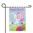 thumbnail image 3 of Northlight Happy Easter Bunny with Eggs Outdoor Garden Flag 12.5" x 18", 3 of 8