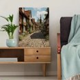 thumbnail image 5 of Tudor Village Cobblestone Street Canvas Print, Living Room Bedroom Kitchen Hallway Decor, 5 of 8