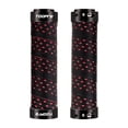 thumbnail image 2 of 2 empuñaduras de bicicleta con absorción de impactos y doble bloqueo para scooter rojo, 2 of 8