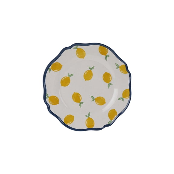 Hometrends Lemon Bamboo Melamine Salad Plate 8.375 Inch